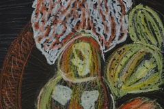 Martwa natura. Format: 100x70cm, suche pastele.